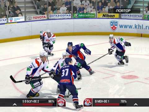 Видео: Прохождение КХЛ 12 игра 33