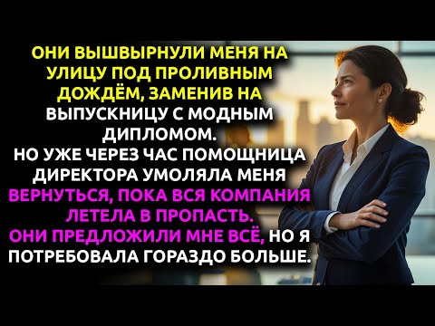 Видео: «У неё диплом MBA», сказали они, увольняя меня... Теперь эта ВЫСКОЧКА работает моей помощницей.