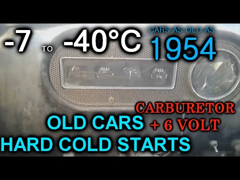 Видео: OLD Cars and HARD COLD STARTS! Запуск карбюратора в сильный мороз. Compilation S4E25. -7 to -40*C