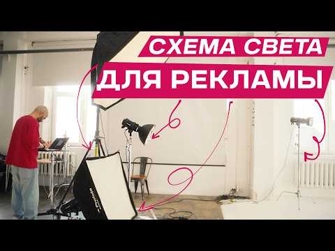 Видео: Как ПРАВИЛЬНО поставить СВЕТ в фотостудии? Разбираю на примере РЕКЛАМНОЙ съёмки!