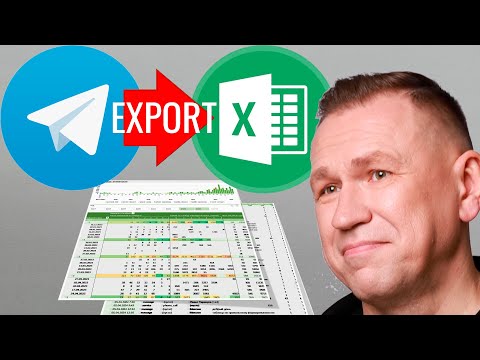 Видео: Как выгрузить все сообщения telegramm в excel