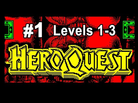 Видео: HeroQuest. Levels 01-03. ZX Spectrum. Прохождение [1/4]