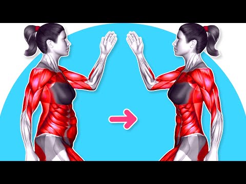 Видео: ➜ Похудение в области живота + рук + бедер ➜ Легко ➜ Упражнения