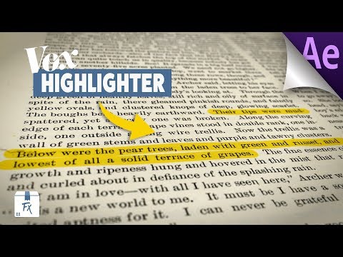 Видео: Как создать эффект Vox Highlighter | After Effects