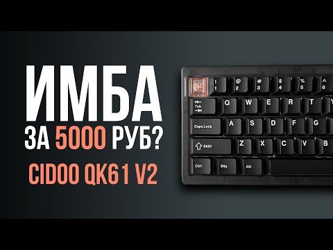 Видео: Лучшая БЮДЖЕТНАЯ КЛАВИАТУРА до 5000 - Cidoo QK61 V2 | Dream Custom Review