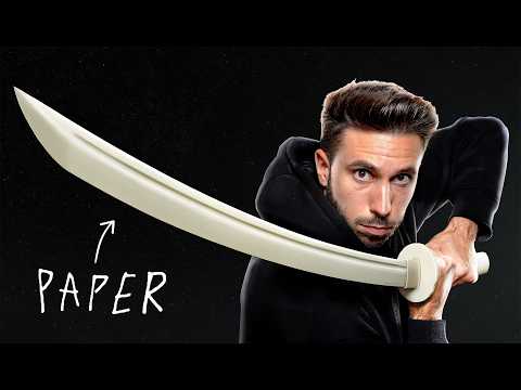 Видео: Я Превратил Бумагу в Катану