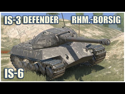 Видео: ИС-3 Защитник, ИС-6 & Rhm.-Borsig WT • WoT Blitz Gameplay