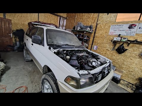 Видео: Mitsubishi Challenger свап 6G72 бензин часть 2