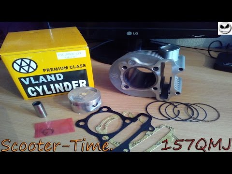 Видео: Обзор поршневой группы Vland 150сс Для 157QMJ Двигателя.