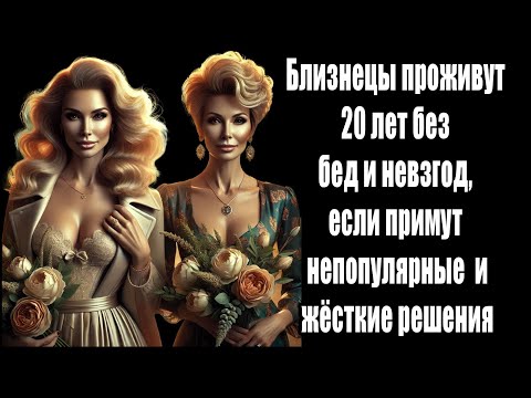 Видео: Близнецы проживут 20 лет без бед и невзгод, если примут непопулярные жестких решения