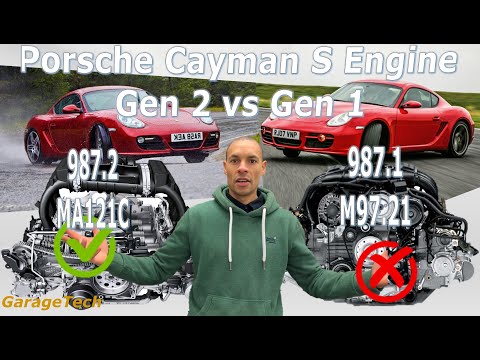 Видео: Двигатель Porsche Cayman S — Gen 1 987.1 M97 против Gen 2 987.2 MA1 (9A1) Почему Gen 2 намного лу...