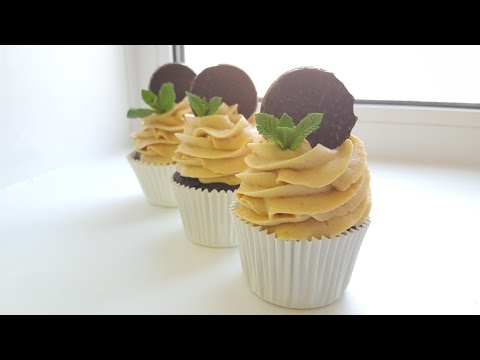Видео: Шоколадные капкейки с карамельным кремом🍫влажные и вкусные🍫chocolate cupcake with caramel frosting