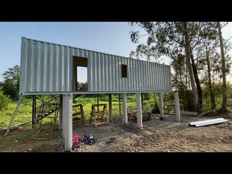 Видео: Продается не сельхозназначения земля, строительство домов из морских контейнеров.+995558997979