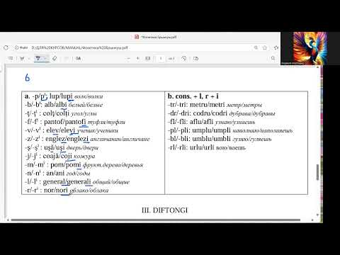 Видео: РУМЫНСКИЙ ЯЗЫК: Звук i на конце слова. Полное звучание i в сочетании «СОГЛАСНЫЙ + R/L»