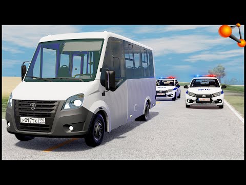 Видео: ДПС ПОГОНЯ За ГАЗЕЛЬКОЙ! Шашки НА СИТИЛАЙН! - BeamNg Drive