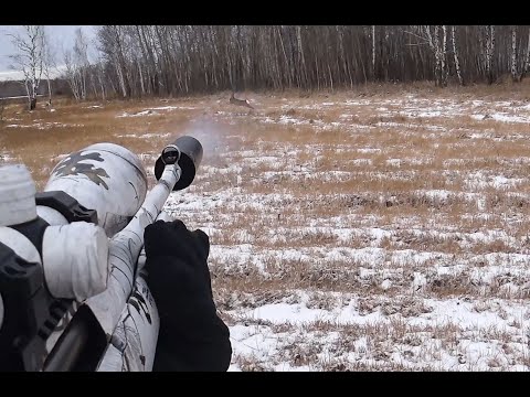 Видео: Подборка выстрелов по косуле. Выстрелы из нарезного и гладкоствольного оружия.