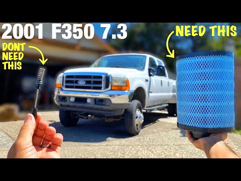 Видео: Ford F350/F250 7.3 Powerstroke 2001 года выпуска — удаление пружинного клапана топливного бака и ...