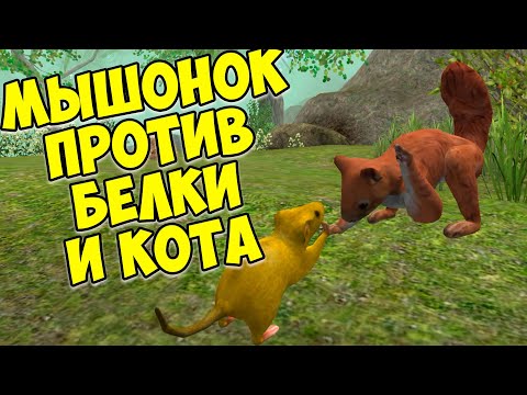 Видео: 😍СИМУЛЯТОР МЫШИ🐁Мышонок победил кота и белку🐭Золотая мышь