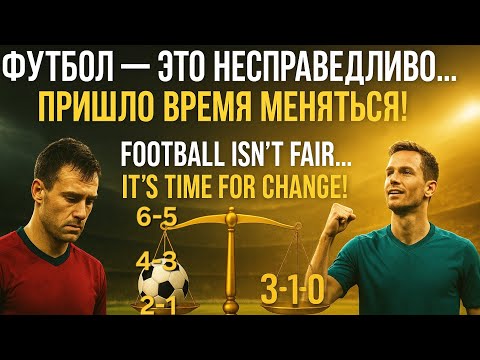 Видео: Футбол — это несправедливо... Пришло время меняться!