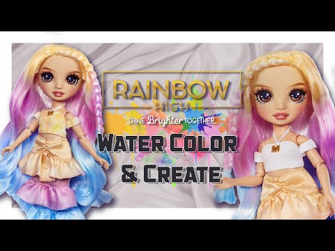 Видео: ✨Обзор Rainbow high ✨Watercolor and Create - Brown eyes ✨