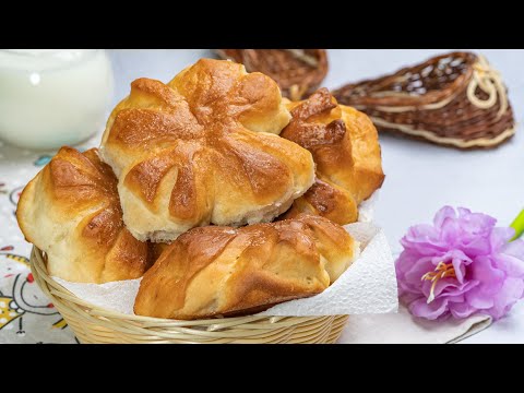 Видео: Сахарные булочки к чаю самые воздушные нежные! Тесто для булочек дрожжевое очень вкусное как пух!