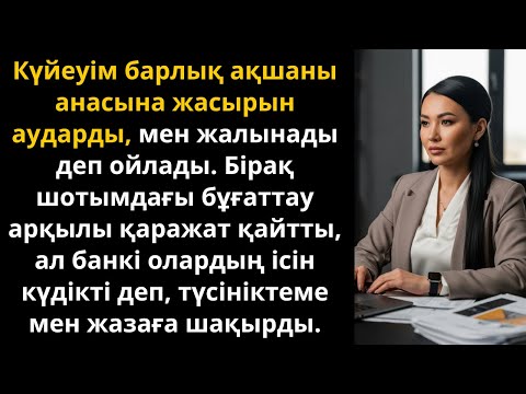 Видео: күйеуім барлық ақшаны анасынa жіберді, бірақ банк күдікті деп бұғаттады | Әсерлі әңгіме