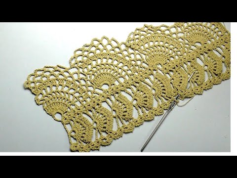 Видео: Кайма крючком ТРИ В ОДНОЙ КРАСИВО И НЕЖНО