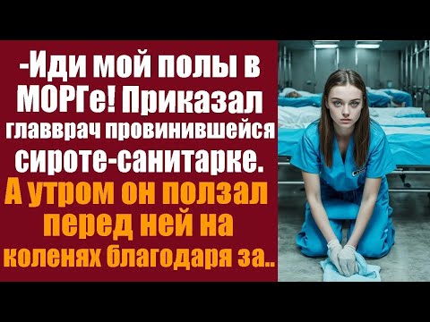 Видео: Иди мой полы в морге! Приказал главврач провинившейся сироте санитарке  А утром он ползал перед