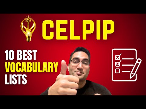 Видео: 10 лучших списков лексики CELPIP, которые вы можете реализовать СЕГОДНЯ!