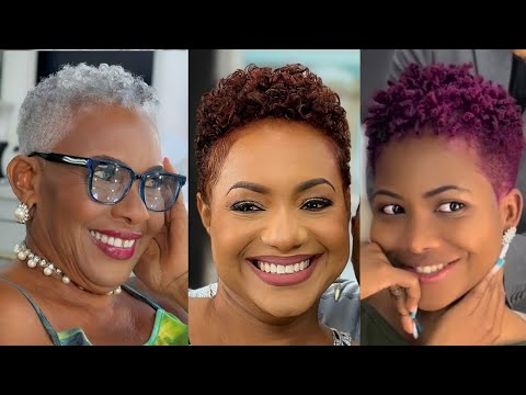 Видео: 30 лучших коротких естественных стрижек для темнокожих женщин в возрасте с круглым лицом, которые...