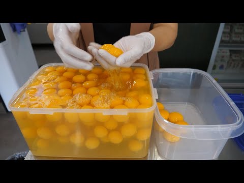 Видео: Удивительный гигантский размер! Гигантский колышущийся торт Кастелла - Корейская уличная еда
