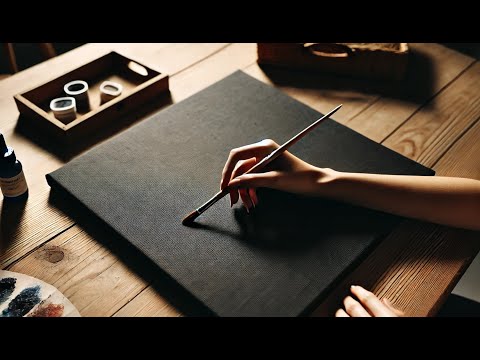 Видео: От тьмы к свету — рисуем светящееся осеннее озеро
