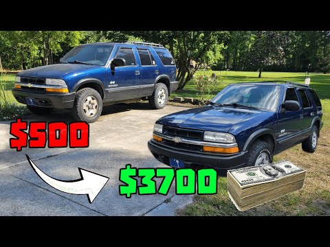 Видео: Перепродажа автомобилей в дома: я перепродал этот Chevrolet Blazer всего за 500 долларов!
