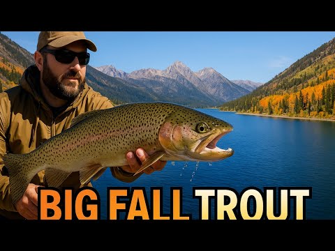 Видео: Осенняя рыбалка на крупную радужную форель с использованием приманок Thomas Lures и Mice Tails | ...