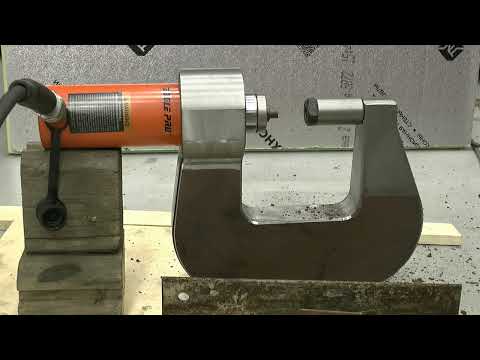 Видео: Гидравлический клепатор-дырокол.