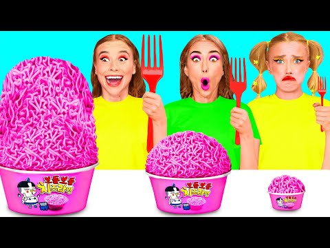 Видео: Большая, Средняя или Маленькая Тарелка Челлендж | Безумная Кулинарная Битва от BaRaDa Challenge