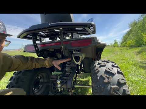 Видео: Бензиновый квадроцикл WHITE SIBERIA BARS 200CC PRO