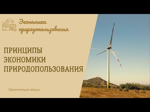 Видео: Принципы экономики природопользования. Экономика природопользования