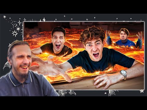 Видео: РЕАКЦИЯ| ПОЛ ЭТО ЛАВА В РЕАЛЬНОЙ ЖИЗНИ **Масленников, Даник, Сударь, Монтажник, Яна, Супер Стас**