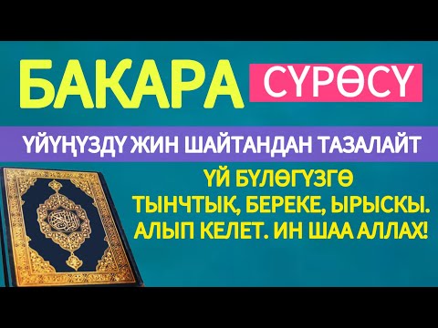 Видео: БАКАРА СҮРӨСҮ! ҮЙҮҢҮЗДҮ ЖИН ШАЙТАНДАН ТАЗАЛАЙТ. ҮЙ БҮЛӨГҮЗГӨ ТЫНЧТЫК, БЕРЕКЕ, ЫРЫСКЫ, АЛЫП КЕЛЕТ.