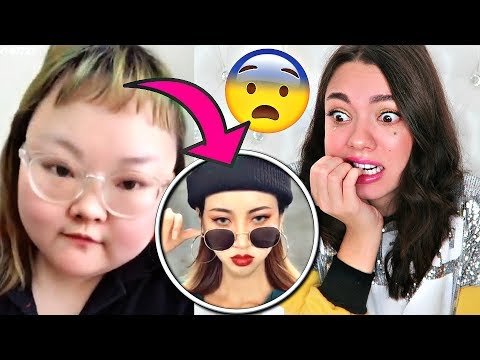 Видео: ШОК 😱 Смотрю Азиатский Вирусный Челлендж / Макияж ДО и ПОСЛЕ