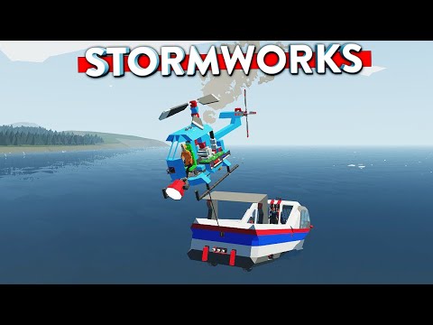 Видео: 💥🌊 Катастрофа в прямом эфире — 🚁 Stormworks спасатели в деле 🚨