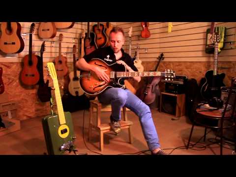 Видео: Влияние корпуса hollow body на звук гитары