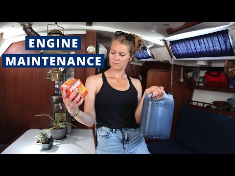 Видео: Обслуживание двигателя Universal Diesel на моей Catalina 30 (замена масла + замена цинка) // Гл.32