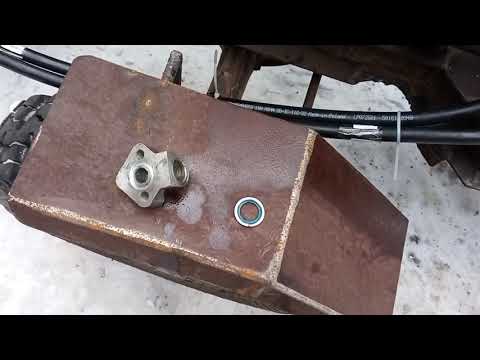 Видео: Самодельный минитрактор классика 4×4. Установка и подключение гидравлики