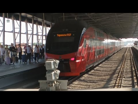 Видео: ЭШ-2 ,,Аэроэкспресс'' Аэропорт Шереметьево-Белорусский вокзал