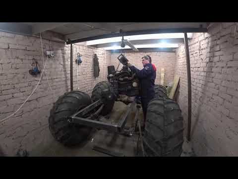 Видео: Вездеход с двигателем ваз 2108 Двигатель
