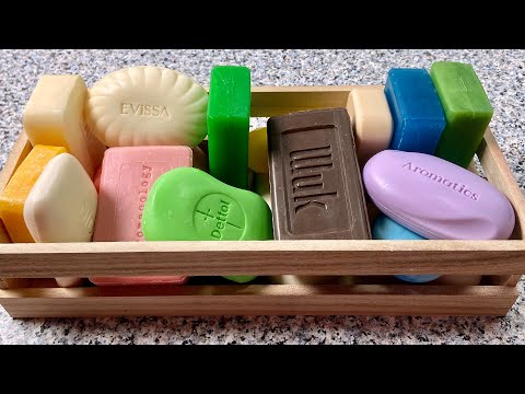 Видео: ASMR soap cutting 💚 Резка мыла АСМР