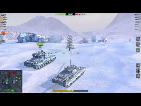 Видео: WoT Blitz. Charlemagne. Британська навала на фланзі.