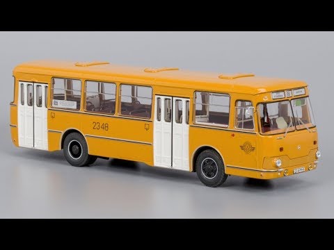 Видео: ЛиАЗ-677М городской автобус || ClassicBus || Масштабные модели автомобилей 1:43